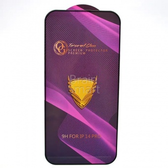 Стекло тех.упак. OG Purple iPhone 14 Pro Черный* - фото, изображение, картинка