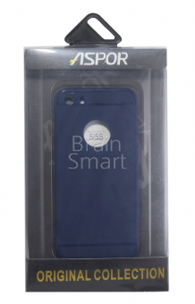 Накладка силиконовая Aspor Original Collection iPhone 5/5S/SE Синий - фото, изображение, картинка