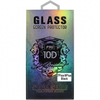 Защитное стекло Bingo 10D Full Glue Premium iPhone 7 Plus/8 Plus Черный (сетка для динамика) - фото, изображение, картинка