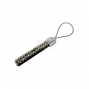 Шнурок - кольцо Explay Swarovski дымчатый - фото, изображение, картинка
