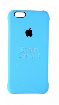 Накладка пластиковая Back Cover под кожу iPhone 6 Голубой - фото, изображение, картинка