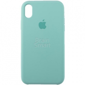Накладка Silicone Case Original iPhone XR (17) Светло-Бирюзовый - фото, изображение, картинка