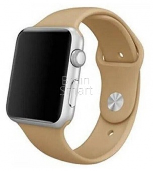 Ремешок силиконовый Sport для Apple Watch (38/40мм) M (28) Песочный - фото, изображение, картинка