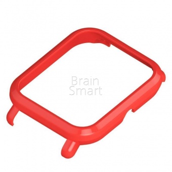 Бампер пластиковый MiJobs для Xiaomi Huami Amazfit Bip Красный - фото, изображение, картинка