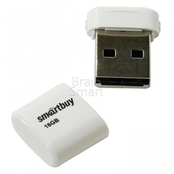 USB 2.0 Флеш-накопитель 16GB SmartBuy Lara Белый - фото, изображение, картинка