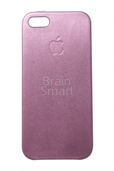 Накладка оригинал кожа iPhone 5/5S/SE Розовый - фото, изображение, картинка