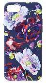 Накладка силиконовая Luxo фосфорная iPhone 7/8 Цветы/Птица F9