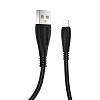 USB кабель Lightning Borofone BX38 2,4A (1м) Черный* - фото, изображение, картинка
