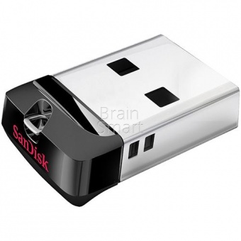 USB 2.0 Флеш-накопитель 16GB Sandisk Cruzer Fit Чёрный - фото, изображение, картинка
