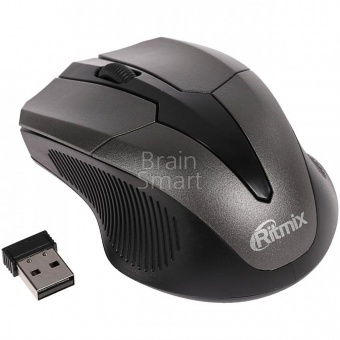 Мышь беспроводная Ritmix RMW-560 Черный/Серый - фото, изображение, картинка