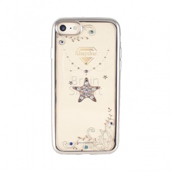 Накладка пластик Kingxbar Sea World Series-Star Swarovski iPhone 7/8/SE Золотой - фото, изображение, картинка