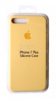 Накладка Silicone Case Original iPhone 7 Plus/8 Plus  (4) Жёлтый - фото, изображение, картинка