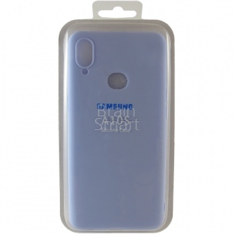 Накладка силиконовая Копия Silicone Case Samsung A107 (A10S 2020) Сиреневый - фото, изображение, картинка