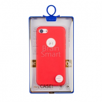 Накладка силиконовая Oucase At ease Series iPhone 7/8 Красный - фото, изображение, картинка