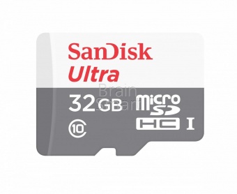 MicroSD 32GB SanDisk Class 10 Ultra UHS-I (80 Mb/s) - фото, изображение, картинка