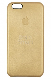Накладка оригинал кожа iPhone 6 Золотой - фото, изображение, картинка