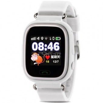 Умные часы Smart Baby Watch Q90 (GPS) Белый - фото, изображение, картинка