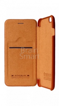 Книжка Nillkin Qin Leather iPhone 6 Plus Коричневый - фото, изображение, картинка