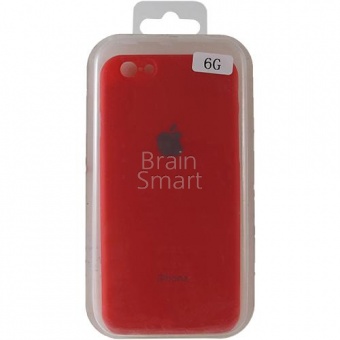 Накладка пластиковая с логотипом iPhone 6/6S Красный - фото, изображение, картинка