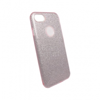 Накладка силиконовая Shine Блестящая iPhone 7/8 Розовый - фото, изображение, картинка