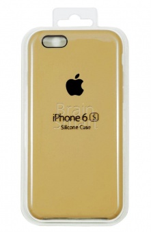 Накладка Silicone Case Original iPhone 6/6S (28) Песочный - фото, изображение, картинка
