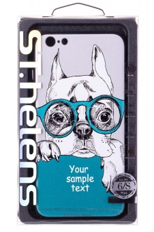 Накладка силиконовая ST.helens iPhone 6 Plus Пес в очках - фото, изображение, картинка