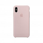 Накладка Silicone Case Original iPhone X/XS (19) Нежно-Розовый - фото, изображение, картинка