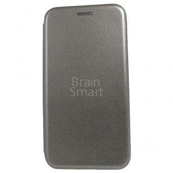 Книжка кожа Brauffen Samsung J120 (2016) Серебристый тех.упак - фото, изображение, картинка