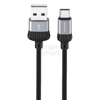 USB кабель Type-C Borofone BX28 Dignity (1м) Серый - фото, изображение, картинка