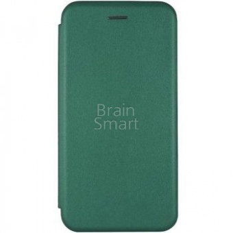 Книжка кожа Creative Case iPhone 5/5S/SE Темно-зеленый тех.упак - фото, изображение, картинка