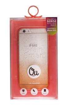 Накладка силиконовая Oucase Colorful Series iPhone 6 Градиент Оранжевый - фото, изображение, картинка