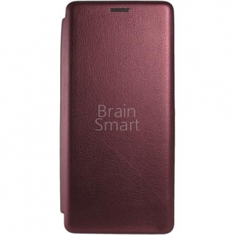 Книжка кожа Creative Case Xiaomi Redmi Note 8 Pro Бордовый тех.упак - фото, изображение, картинка