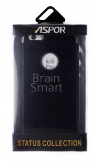 Накладка силиконовая Aspor Status Collection iPhone 6 Plus Черный/Серый - фото, изображение, картинка