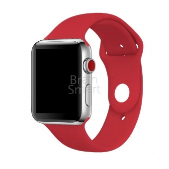 Ремешок силиконовый Sport для Apple Watch (42/44мм) S (61) Гранат - фото, изображение, картинка