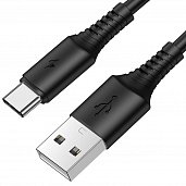 USB кабель Type-C Borofone BX47 3,0A (1м) Черный* - фото, изображение, картинка