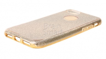 Накладка силиконовая Shine Блестящая iPhone 7/8 Золотой - фото, изображение, картинка