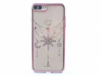 Накладка пластик Kingxbar Twinkling Stars Series-Stars Swarovski iPhone 7 Розовый