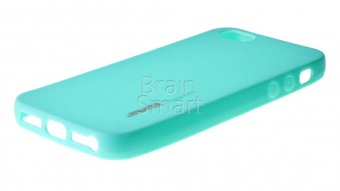 Накладка силиконовая SMTT Simeitu Soft touch iPhone 5/5S/SE Мятный - фото, изображение, картинка