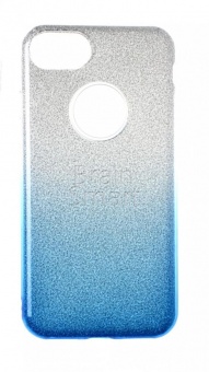 Накладка силиконовая Aspor Mask Collection Песок с отливом iPhone 7/8 Серебряный/Синий - фото, изображение, картинка