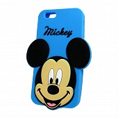 Накладка силиконовая Big iPhone 6 Micky Mouse №2 Голубой