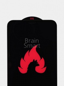 Стекло тех.упак. OG Fire iPhone 13 Pro Max/14 Plus Черный* - фото, изображение, картинка