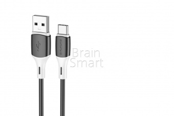 USB кабель Micro Borofone BX79 Silicone 2,4A (1м) Черный* - фото, изображение, картинка