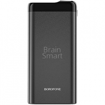 Внешний аккумулятор Borofone Power Bank BJ10 Golden Armor Metal 10000 mAh (LED дисп/USB-C) Черный - фото, изображение, картинка