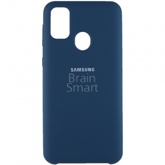 Накладка Silicone Case Samsung M215 (M21 2020) (20) Синий - фото, изображение, картинка