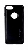 Накладка силиконовая SPG с карбоновой вставкой iPhone 7/8 Черный
