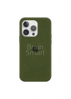 Накладка Silicone Case Original iPhone 13 Pro (48) Армейский Зелёный - фото, изображение, картинка