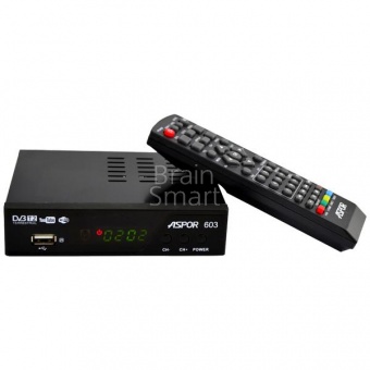 Приставка для цифрового ТВ DVB-T2 Aspor 603 Черный - фото, изображение, картинка