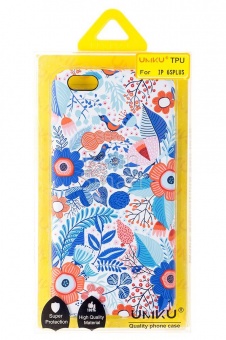 Накладка силиконовая Umku iPhone 6 Plus Цветы(5) - фото, изображение, картинка