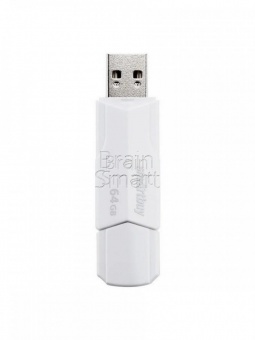 USB 2.0 Флеш-накопитель 64GB SmartBuy Clue Белый* - фото, изображение, картинка