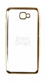 Накладка силиконовая Imperium с окантовкой Samsung J7 Prime Золотой - фото, изображение, картинка